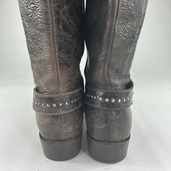 Sonora Double H DH 5221 Women's US 10 M Distressed Brown Leather Cowboy Boots - Picture 10 of 14